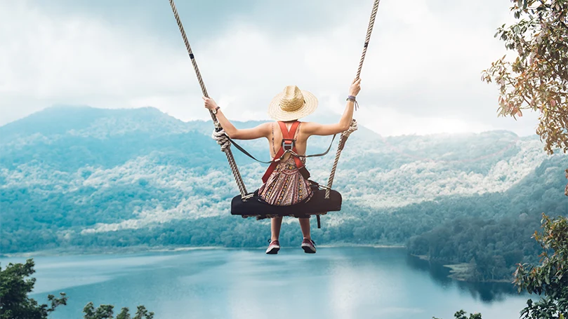 an image of a girl overcoming her fear in a lucid dream