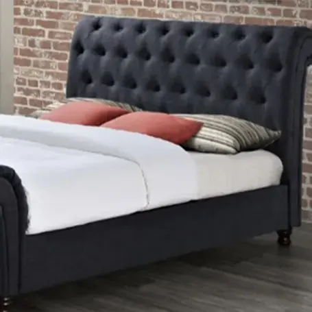 dark sleigh bed