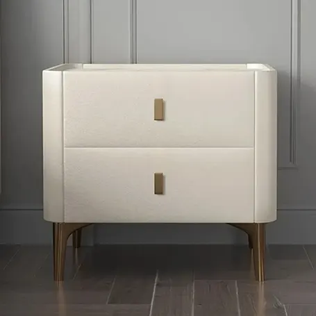 Modern Off White Nightstand